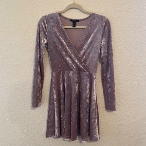 Crushed velvet dress